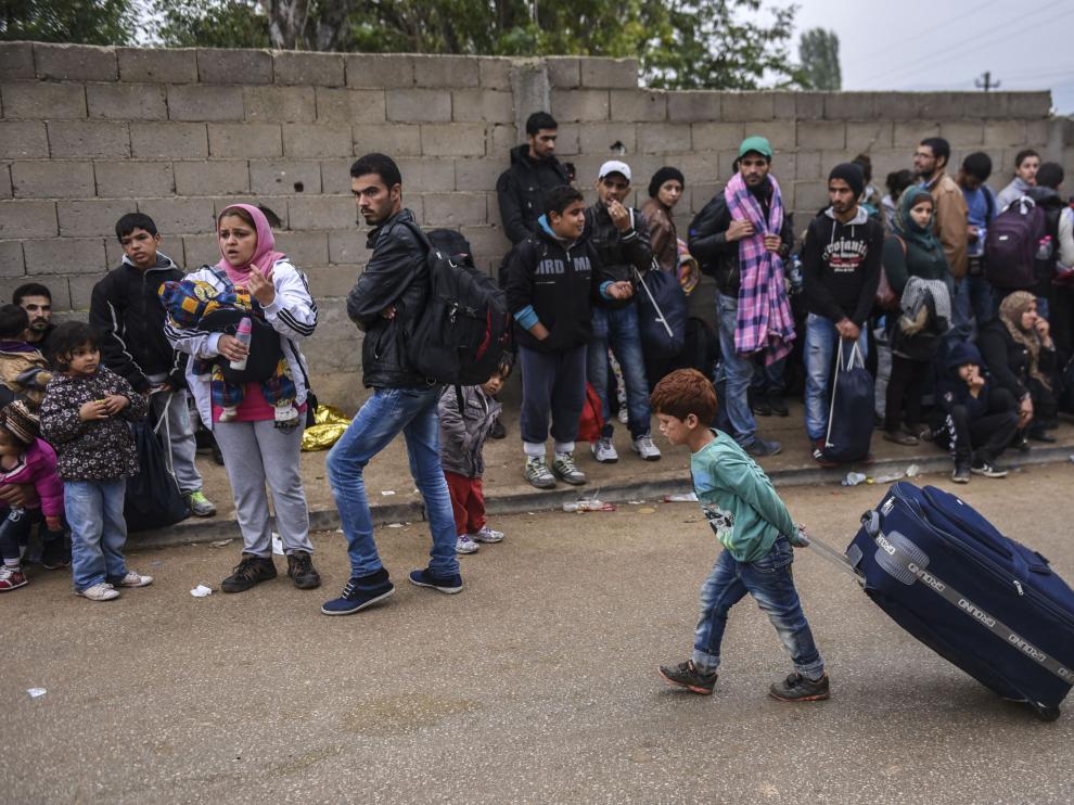 Refugiados en Serbia.