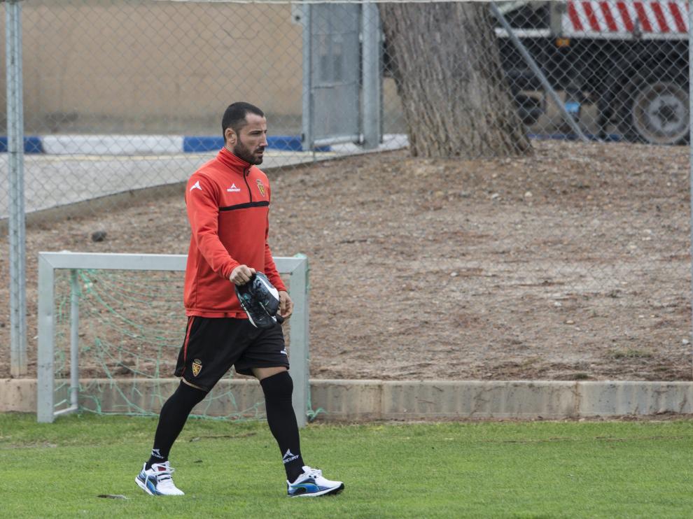 Mario, durante un entrenamiento en la Ciudad Deportiva