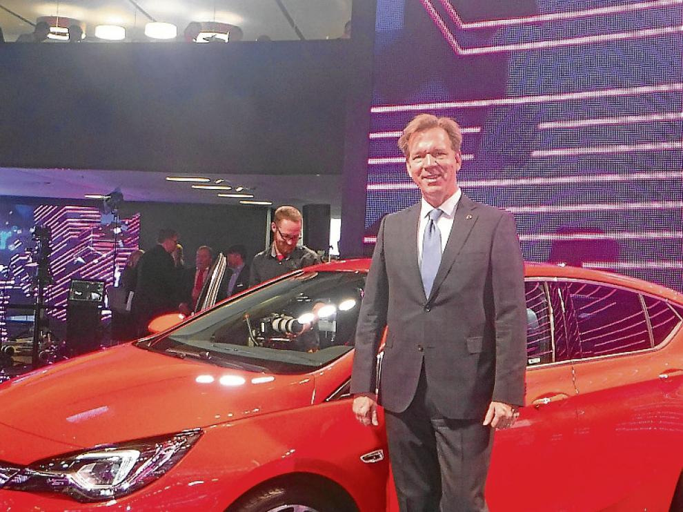 Toscan Bennet, el pasado martes en el Salón de Fráncfort.