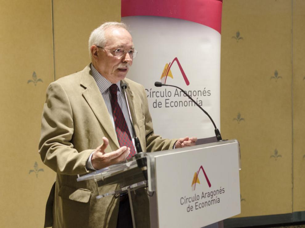 Guillermo Fatás, durante su intervención