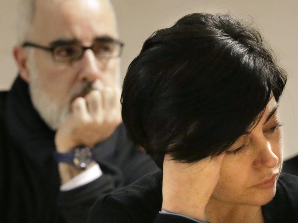 Los padres de Asunta, durante el juicio en Santiago de Compostela.
