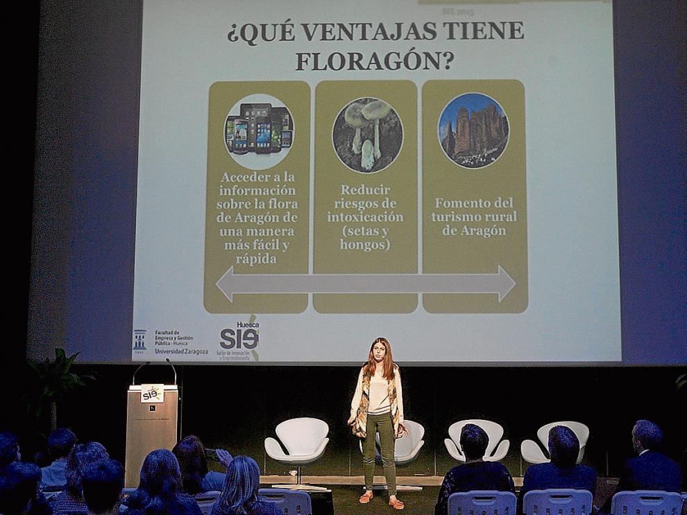 El proyecto 'Floragón App', presentado por Belén Almudévar, fue el ganador de 'Bombillas rotas'.