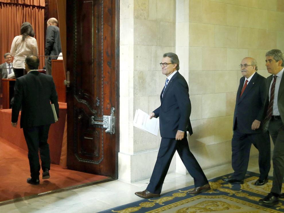 El presidente catalán en funciones y líder de CDC, Artur Mas