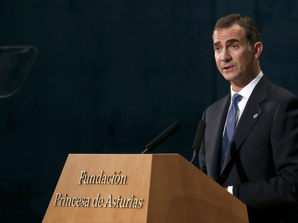 El Rey en la entrega de los premios princesa de Asturias