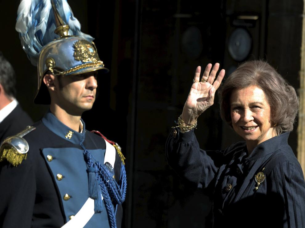 La Reina Sofía ya está en Oviedo para asistir a la entrega de los galardones
