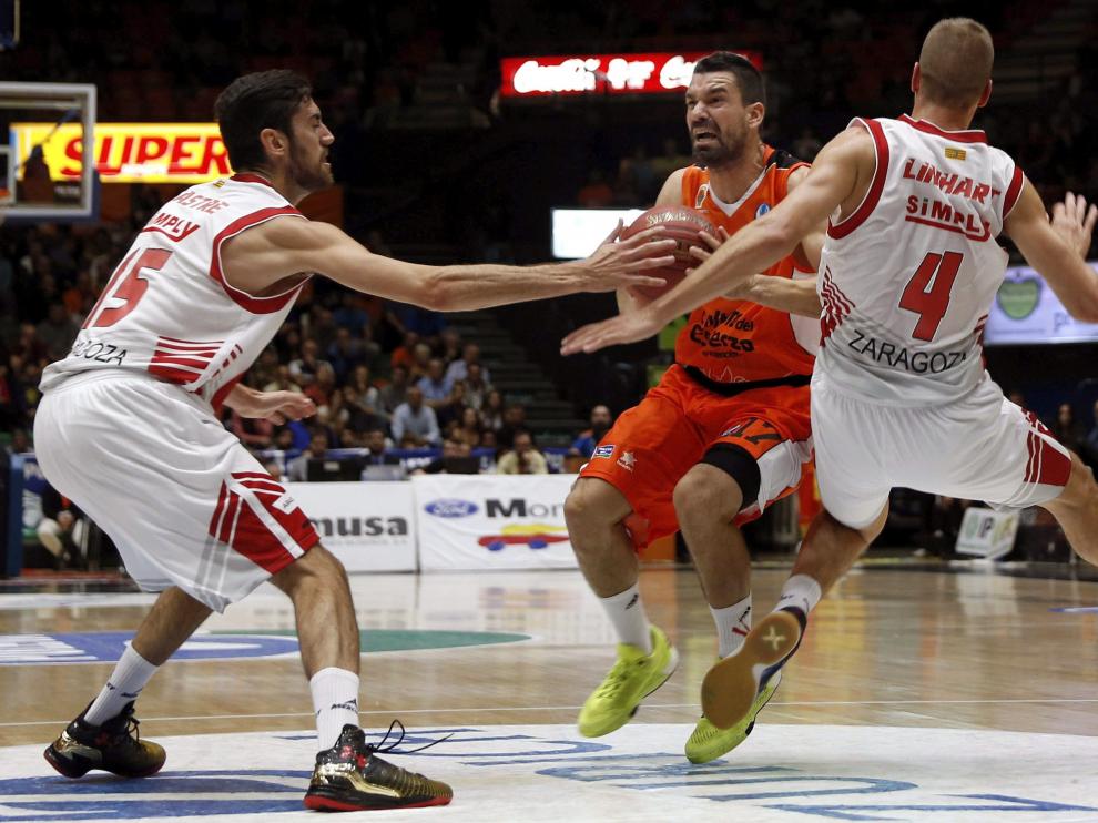 Linhart y Sastre, en la derrota del CAI en Valencia