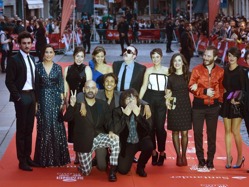 Integrantes de la película "Incidencias", dirigida por el polifacético José Corbacho.