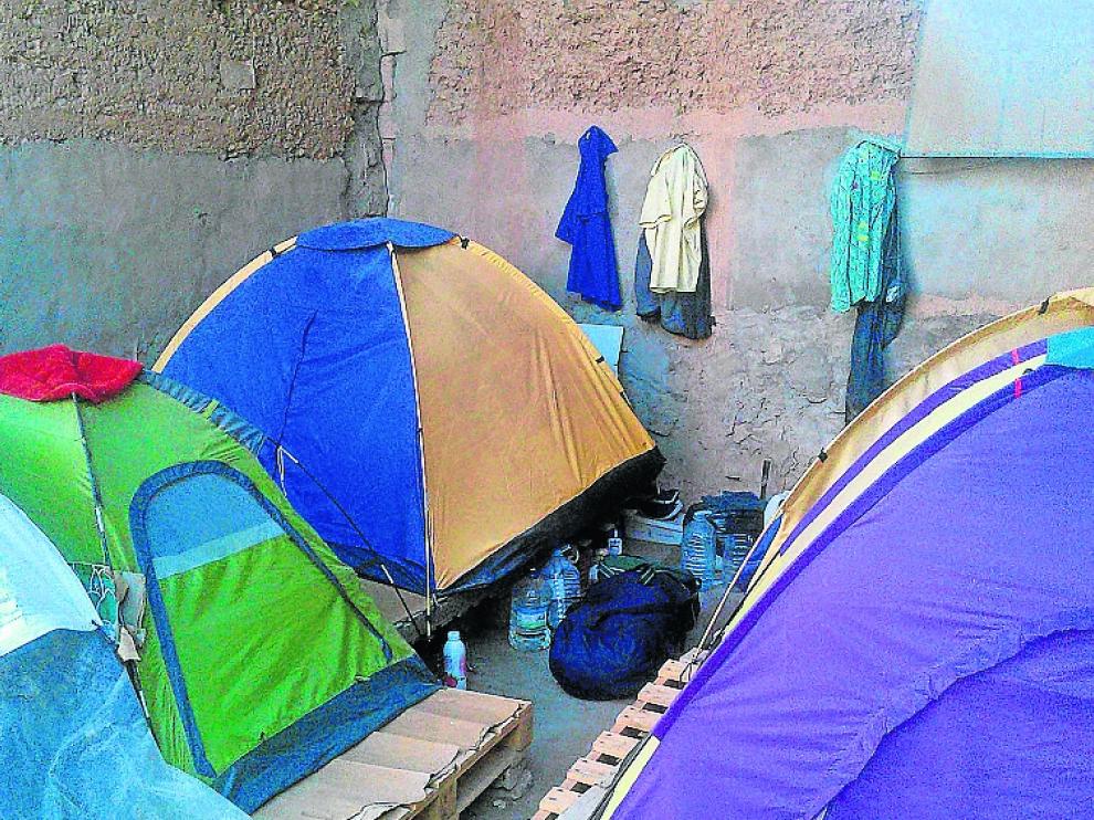 Infraviviendas de temporeros.