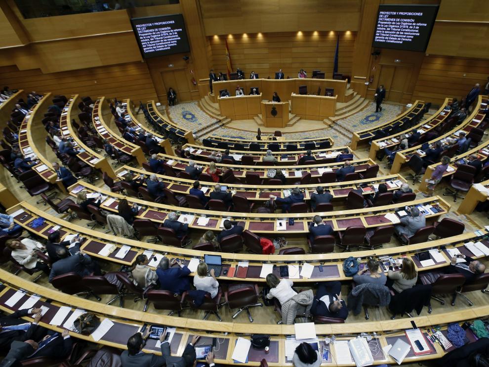 Una imagen de un pleno del Senado
