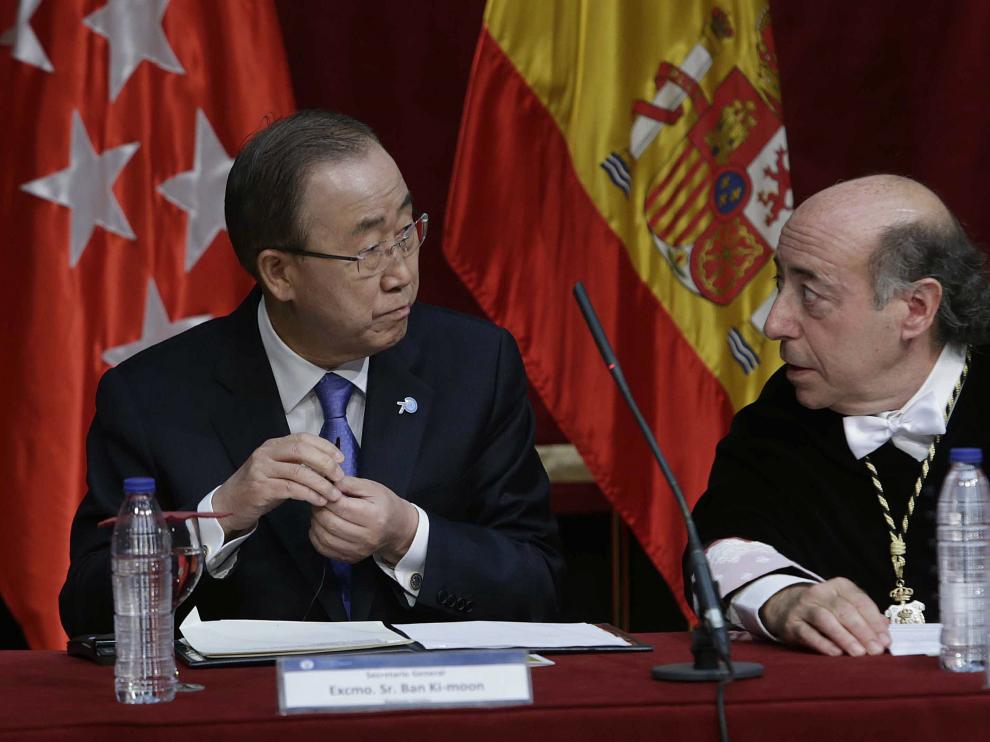 Acto de Ban Ki-moon en la Universidad Carlos III.