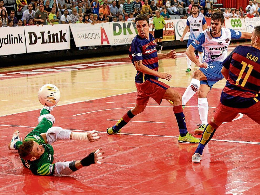 Partido del D-Link Zaragoza y el FC Barcelona de esta temporada.
