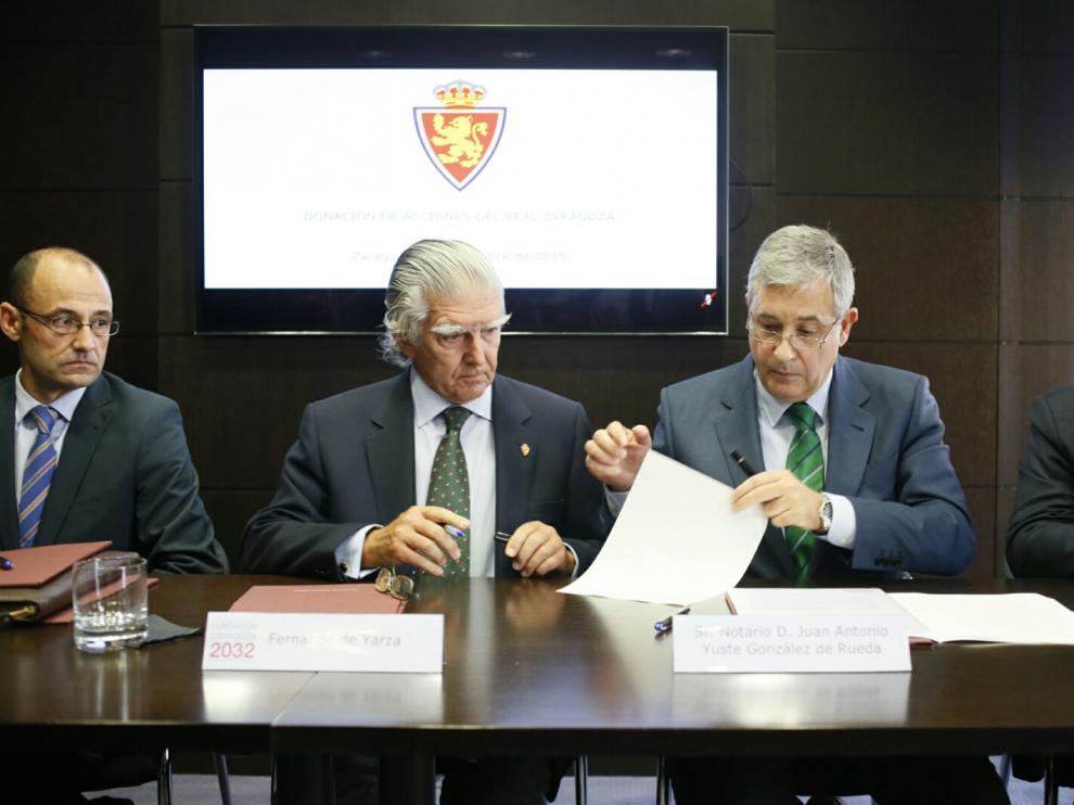Inicio del proceso legal para la donación de las acciones.