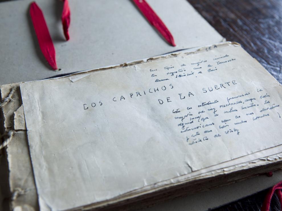 Manuscrito que se guardaba en la casa familiar de los Baroja en Vera de Bidasoa.