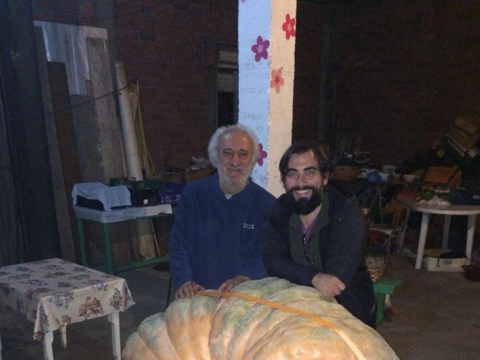 La calabaza ganadora de la Feria Nacional de la Calabaza 2015.