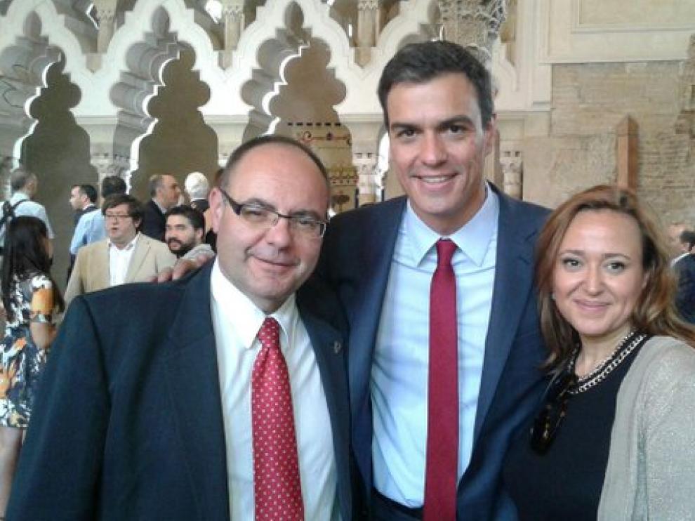 Pedro Sánchez visitó Teruel antes de desplazarse hasta Zaragoza.