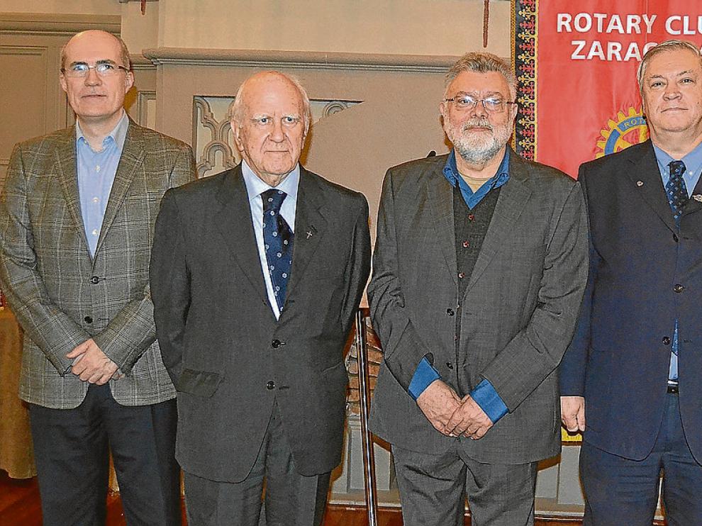 José Luis Romero, Juan Antonio Gracia, Juan Domínguez Lasierra, Pedro Corona y Miguel Ángel Clavero.