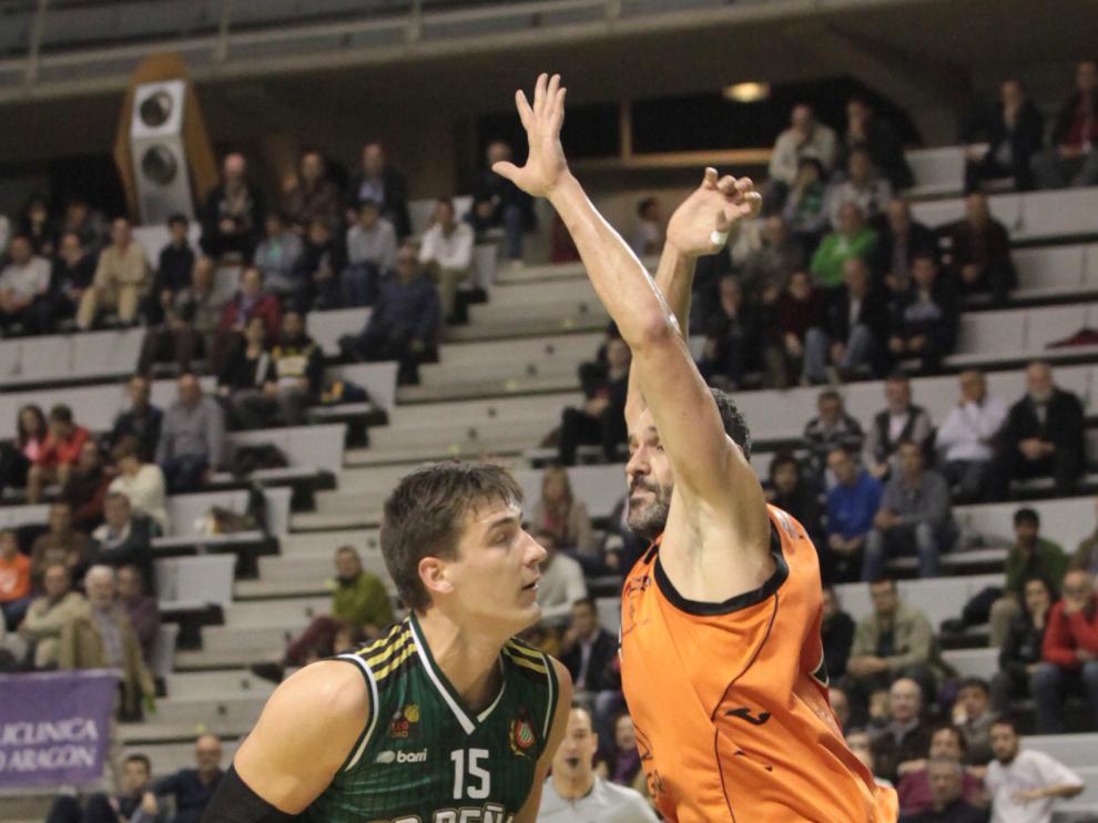 Una fotografía del partido del El Peñas contra el Actel Força Lleida.