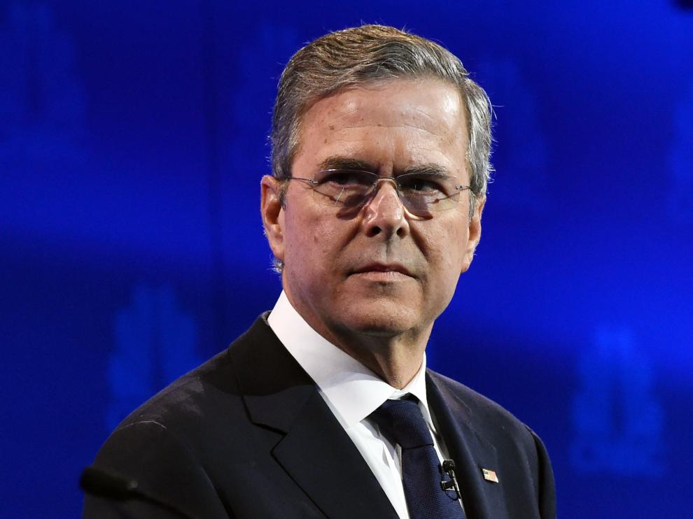 Jeb Bush durante un debate, imagen de archivo.