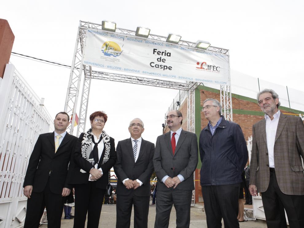 El presidente de Aragón, en la Feria de Caspe