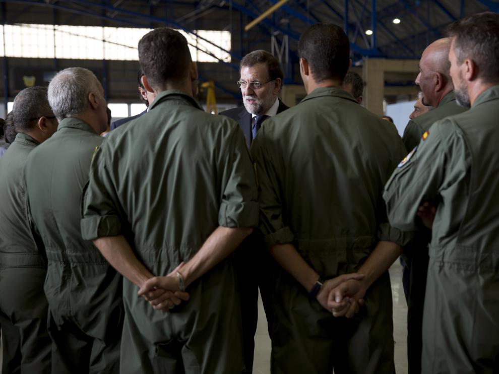 Rajoy se reunió con familiares y miembros de las Fuerzas Armadas