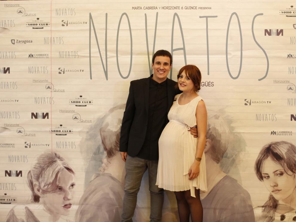 Pablo Aragüés y su pareja y productora Marta Cabrera.