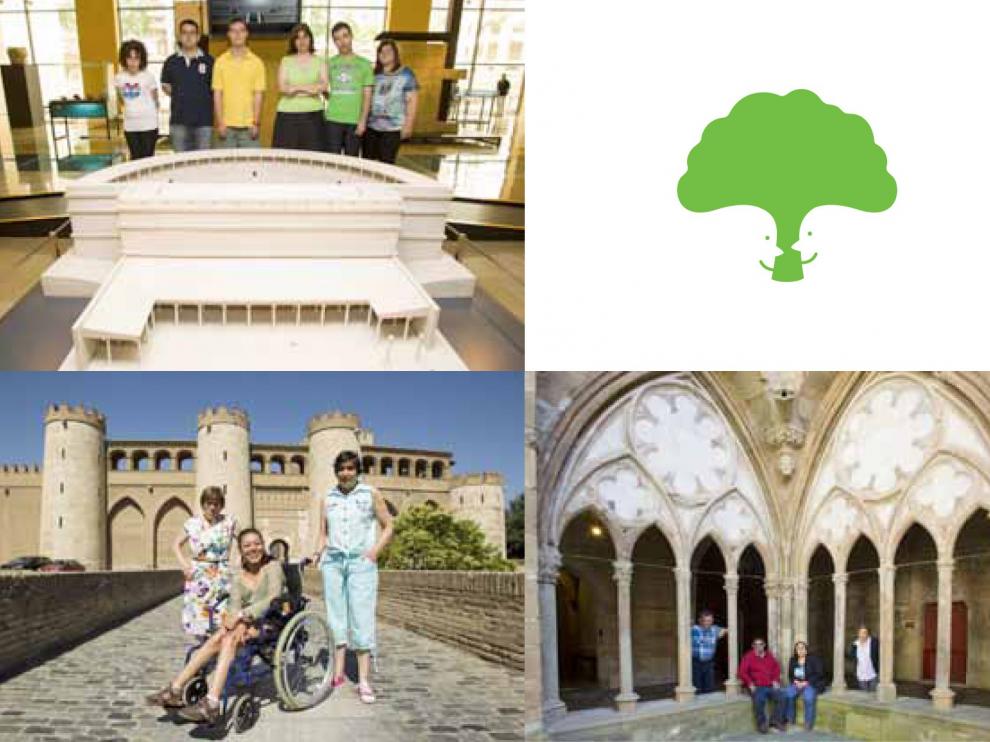 El calendario solidario de Atades recorre la provincia de Zaragoza