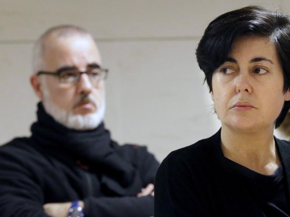 Rosario Porto y Alfonso Basterra en una de las sesiones del juicio por la muerte de su hija Asunta.
