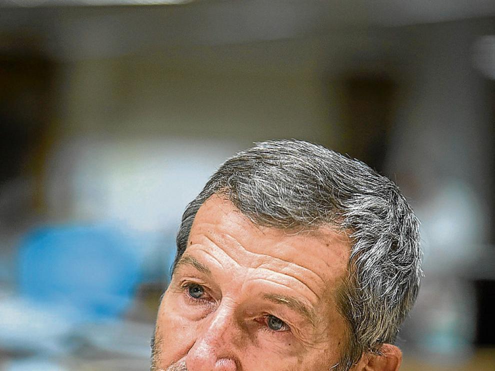 Julio Rodríguez, durante la entrevista.