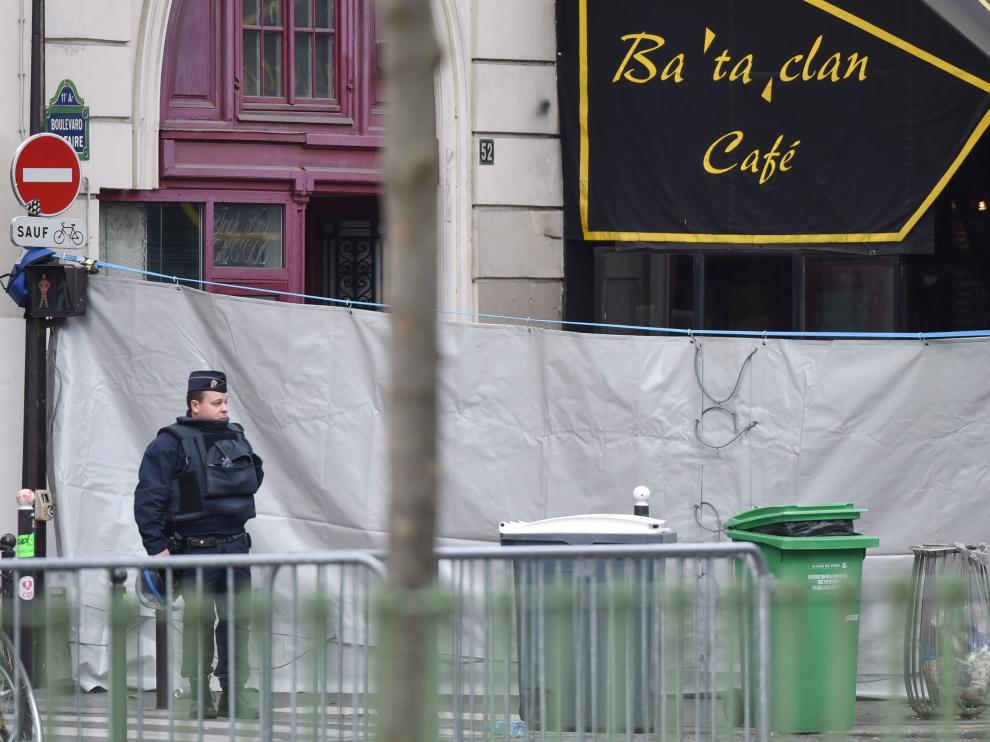 Imagen de la discoteca Bataclan tras los atentados