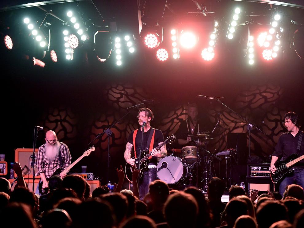 El grupo de rock Eagles of Death Metal, en una actuación el pasado 19 de octubre en Los Ángeles.