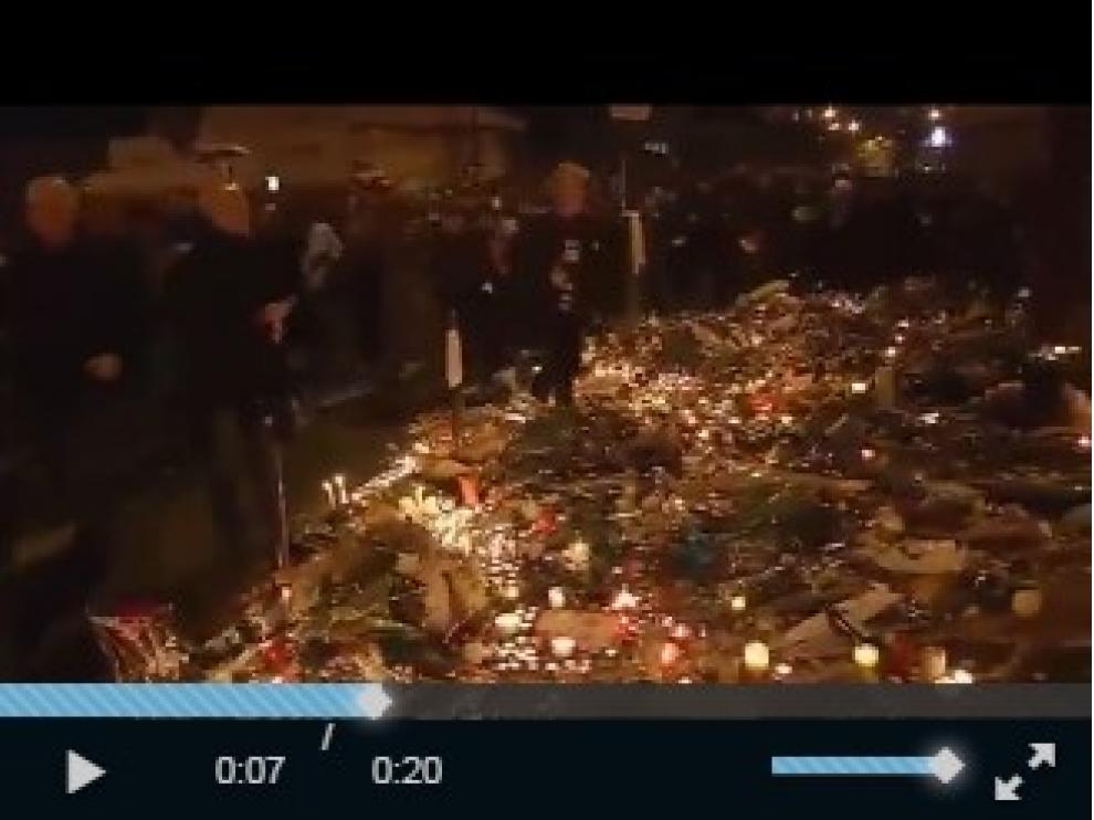 Pánico en las calles de París