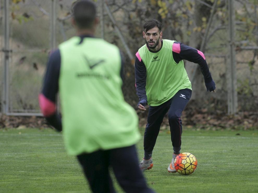 Tyronne en el entrenamiento.