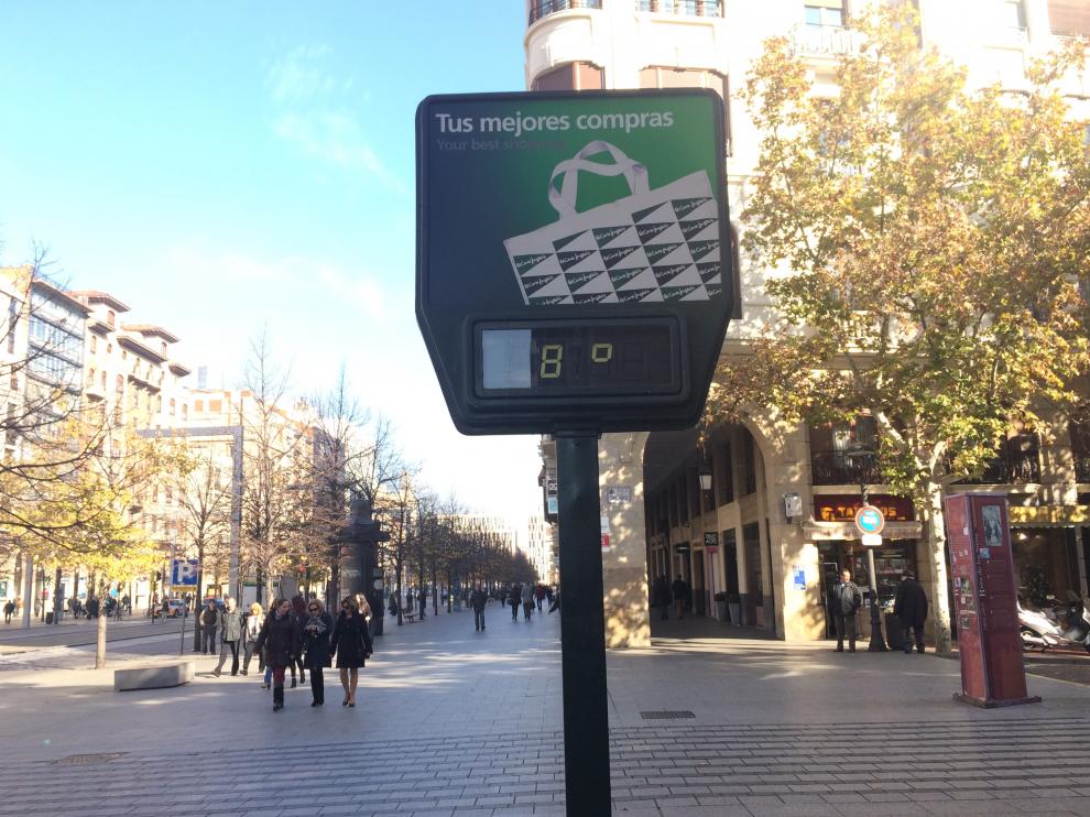 En Zaragoza no llegará a los 10 grados durante el fin de semana.