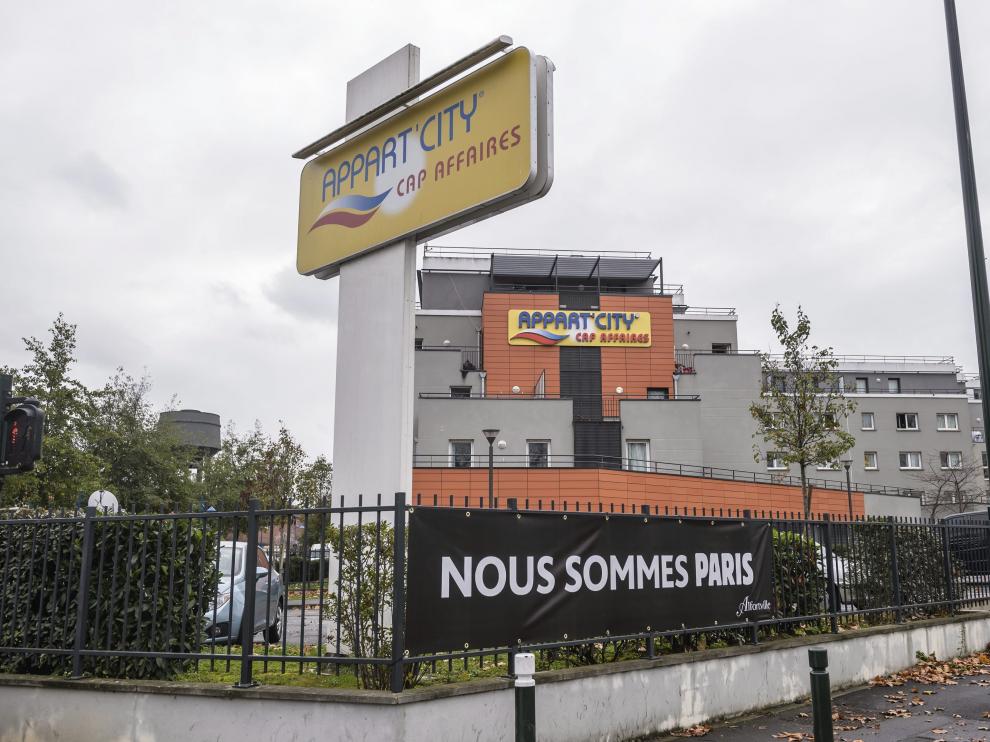 Hotel en las inmediaciones de París en la que se alojaron los terroristas.