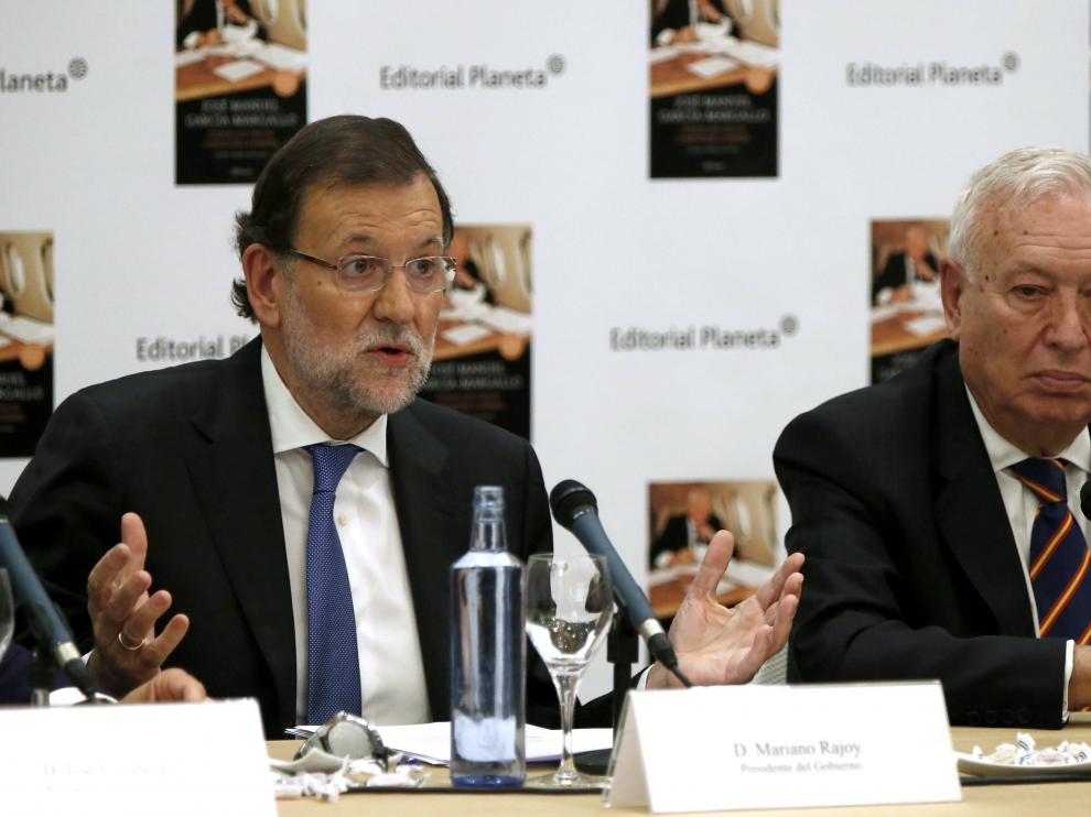 Mariano Rajoy y José Manuel García-Margallo este martes.