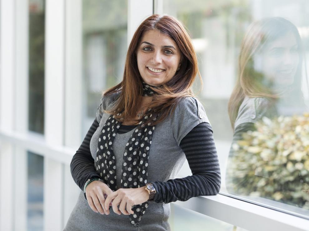 Lina Chawaf participó ayer en un seminario de Aragón Radio.