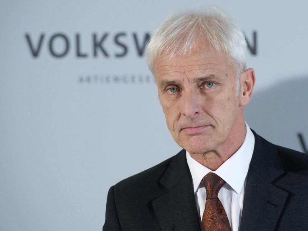El presidente de la junta directiva Volkswagen, Matthias Müller, imagen de archivo.