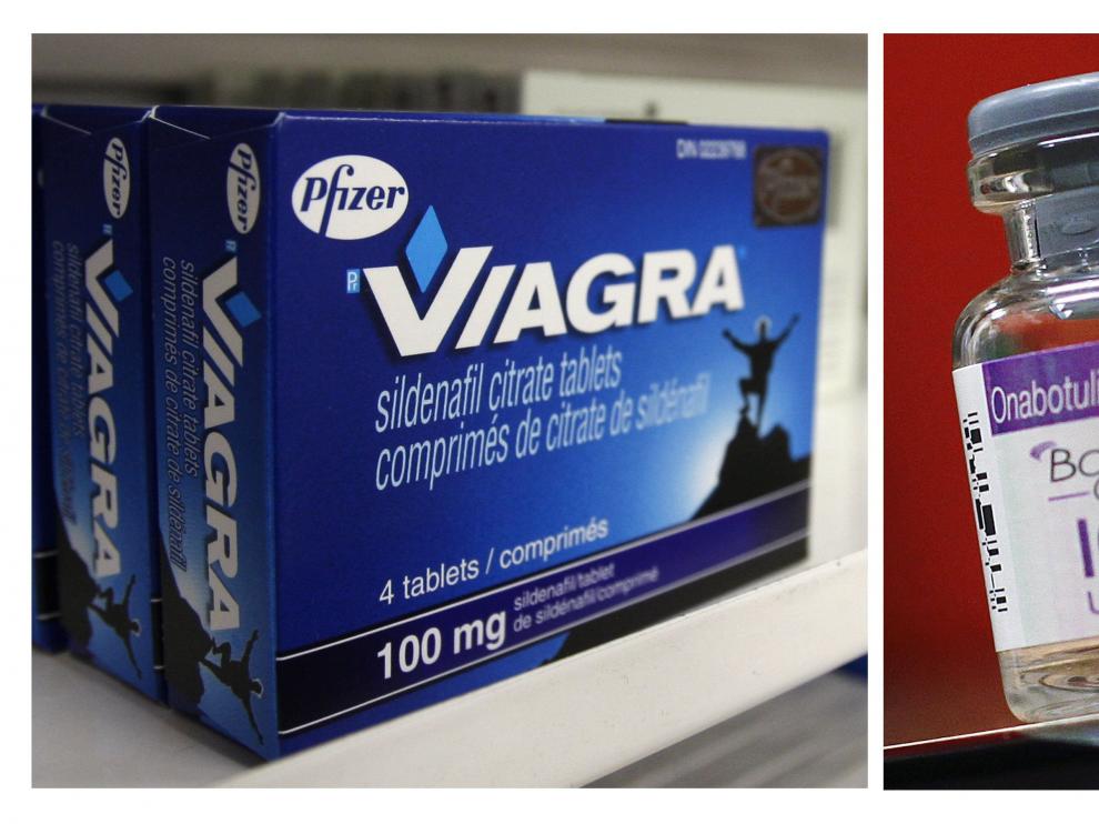 Dos de los productos más famosos de Pfizer y Allergan, Viagra y Botox, respectivamente.