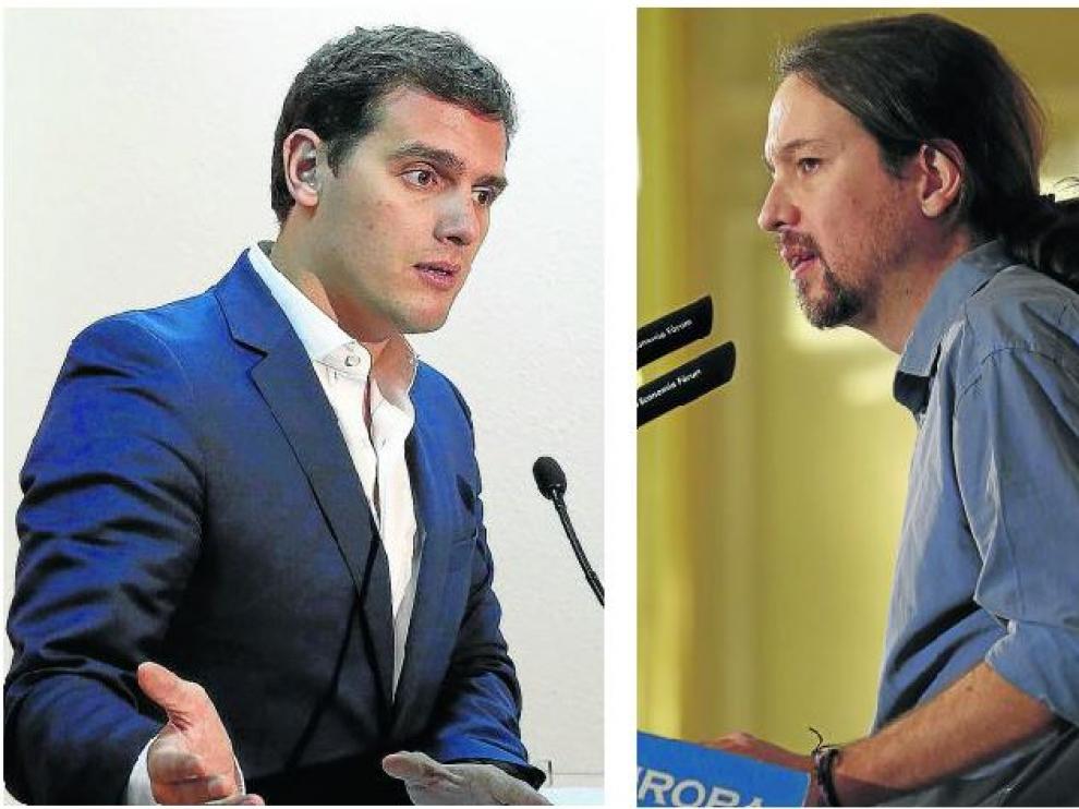 Albert Rivera y Pablo Iglesias.