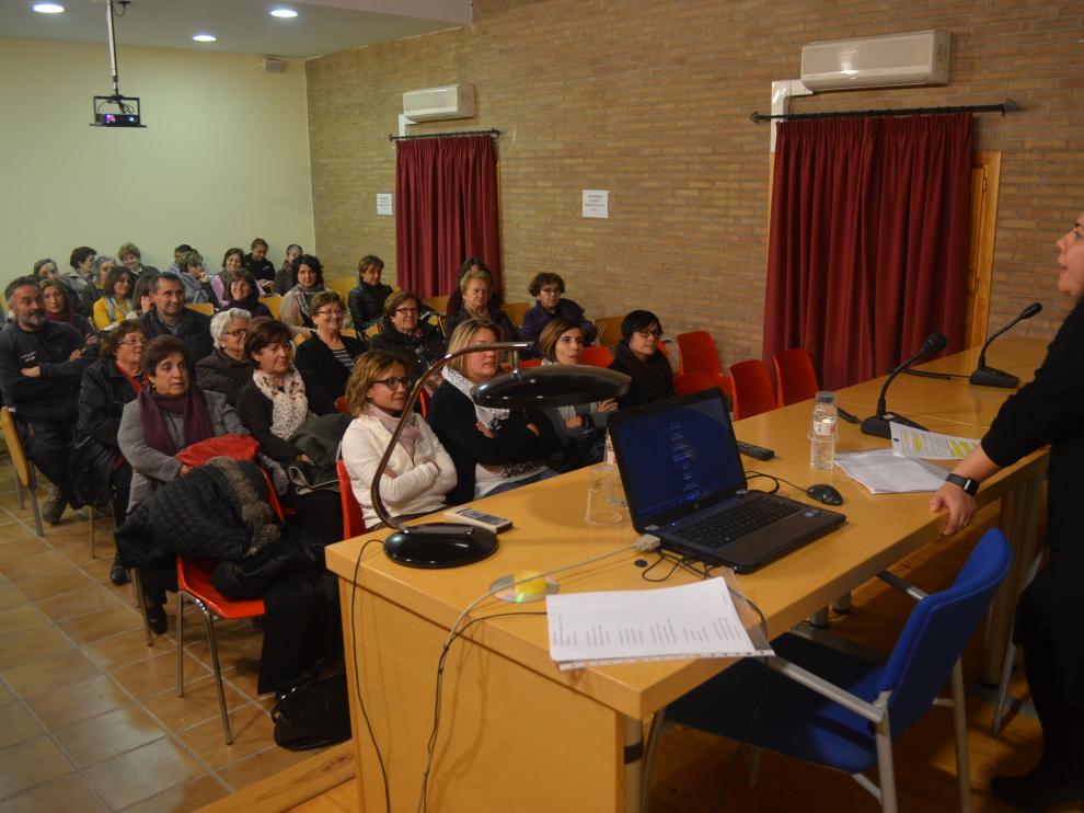 Foto de la charla de Ester Colomina en Fonz