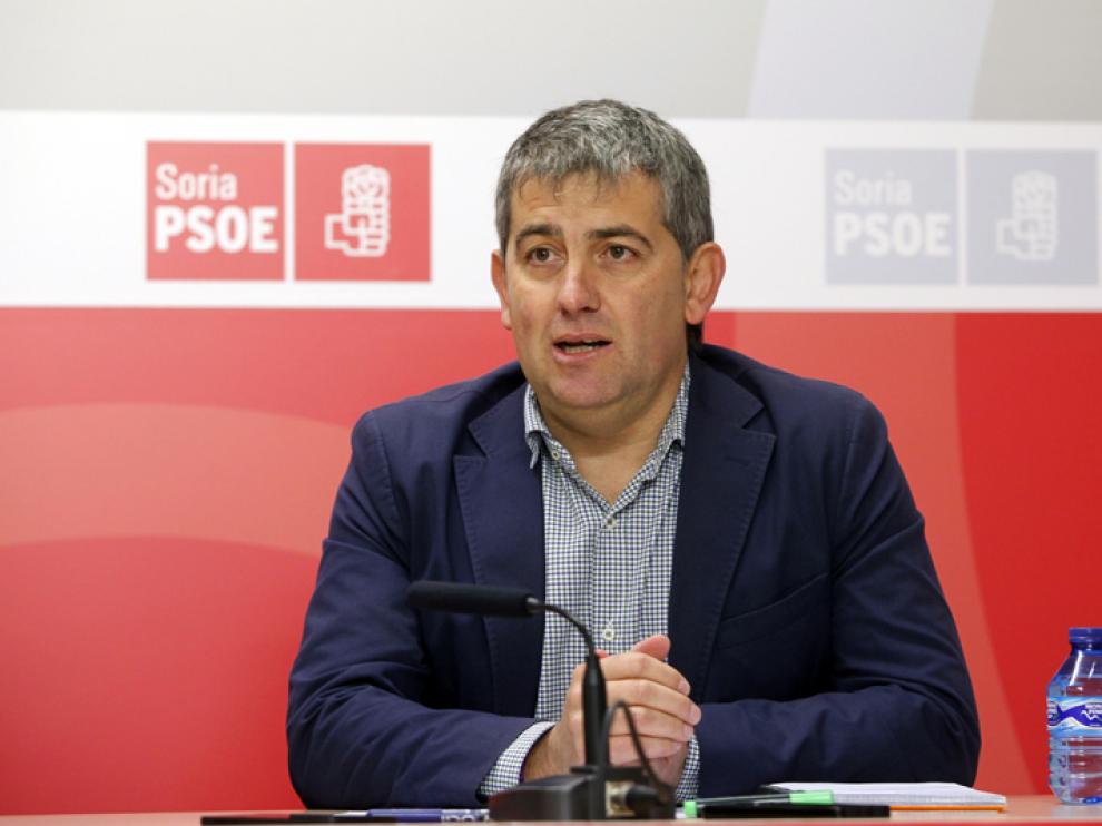 El candidato del PSOE de Soria al Congreso de los Diputados, Javier Antón