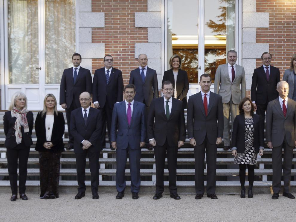 Foto de familia antes de celebrar la primera reunión del patronato de la Fundación Centro Memorial Víctimas del Terrorismo.