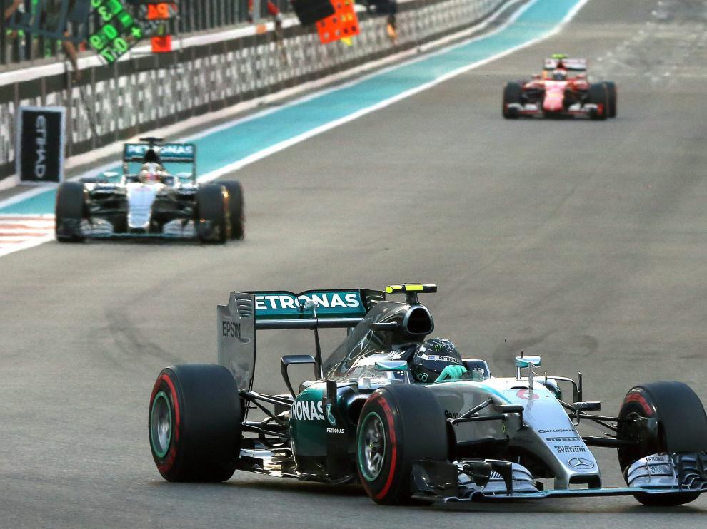 Nico Rosberg en el Gran Premio de Abu Dabi.