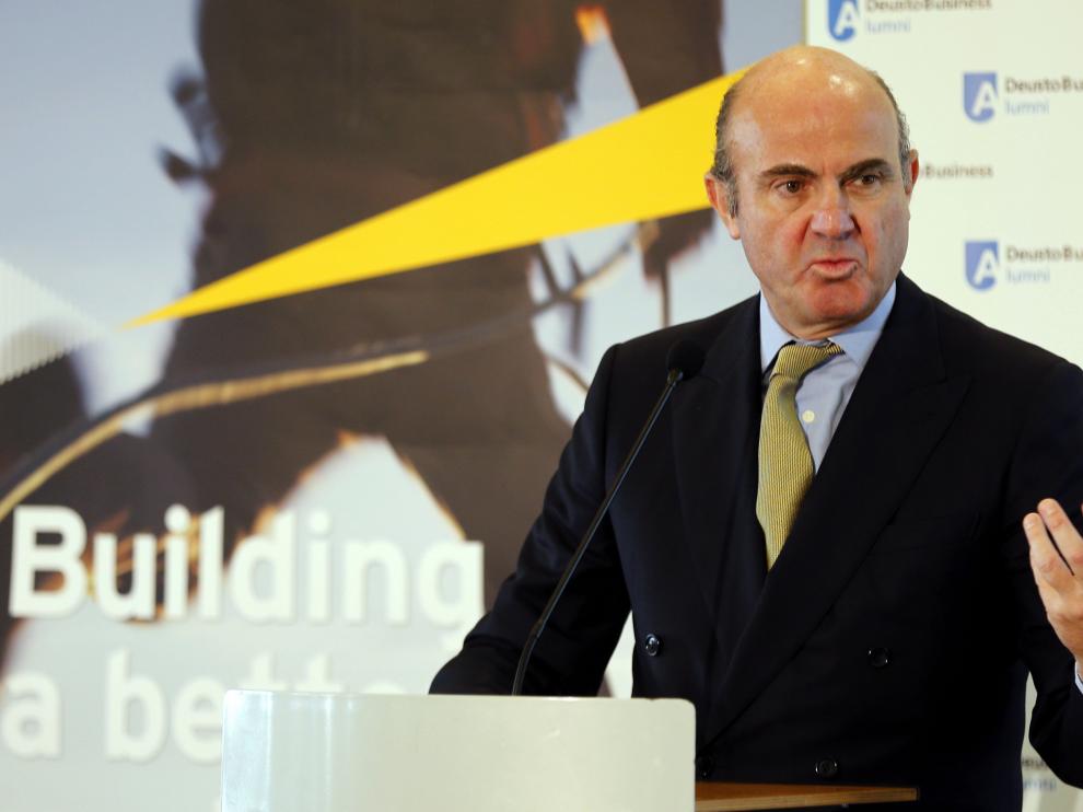 El ministro Luis de Guindos.