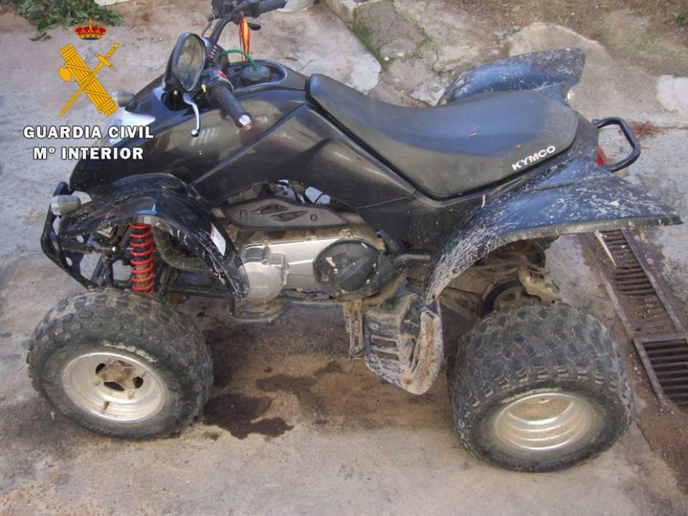 Uno ds los quads sustraidos.