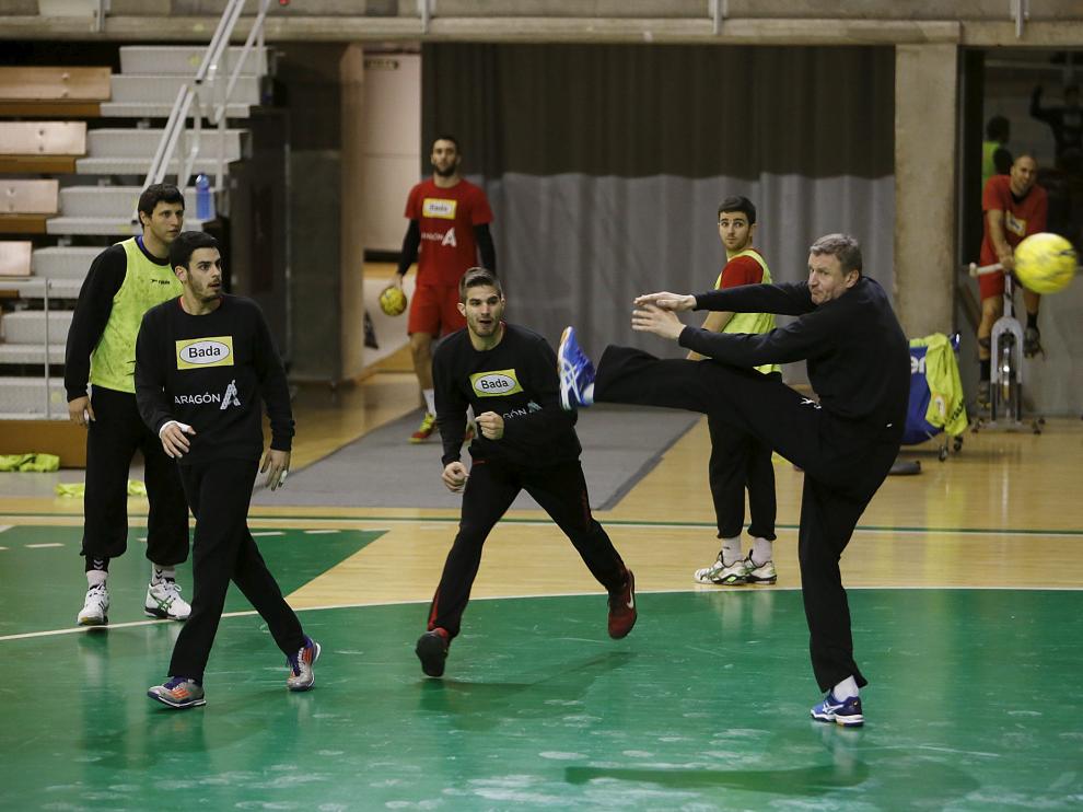 Entrenamiento del Bada Huesca