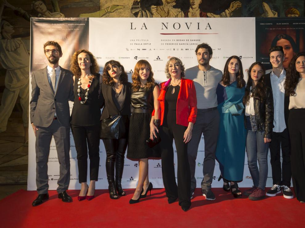 Álex Lafuente, Consuelo Trujillo, Inma Cuesta, Paula Ortiz, Luisa Gavasa, Álex García, Ana Fernández, Carmela del Campo, Álvaro Baumann y Laura Contreras.
