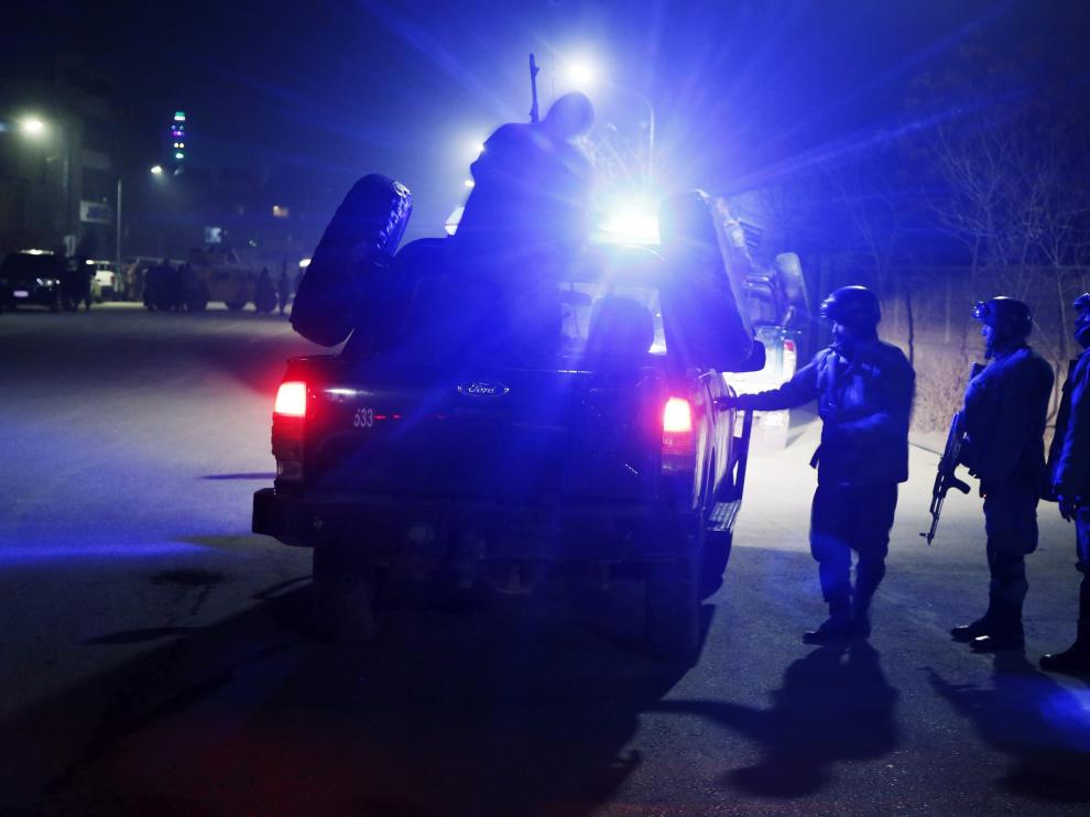La actuación policial después del ataque.