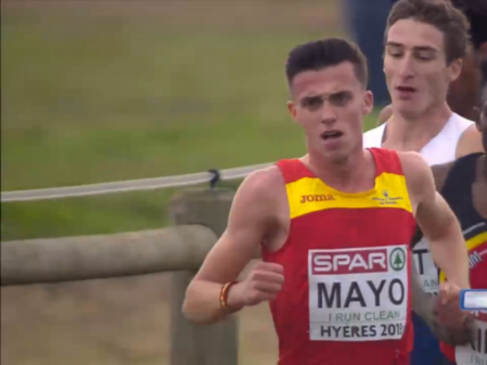Carlos Mayo, en un momento de la carrera.