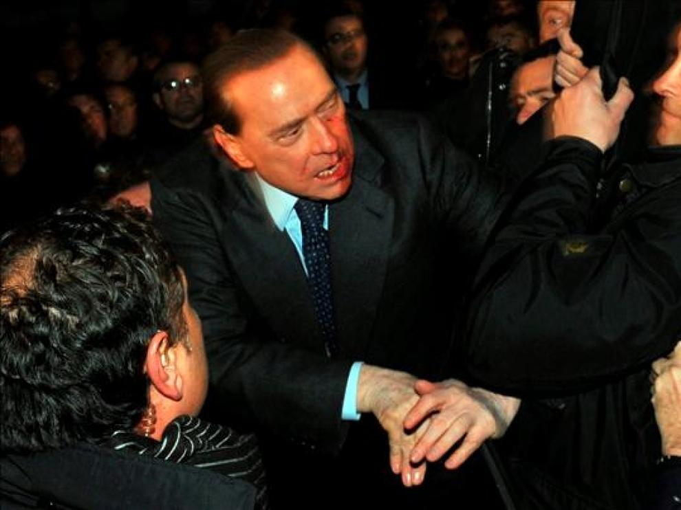 Agresión a Silvio Berlusconi